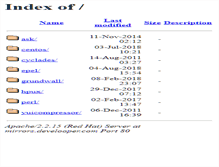 Tablet Screenshot of mirrors.develooper.com